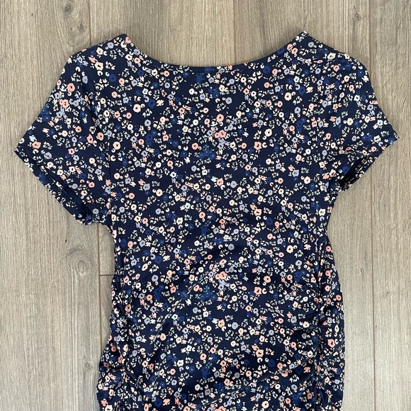 Isabel Maternity by Ingrid & Isabel Blue Floral Midi Dress - Picture 5 of 9